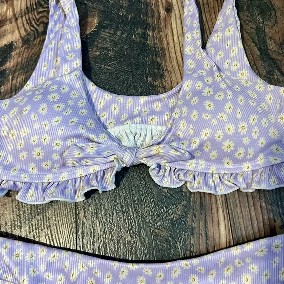 Purple Floral Bikini Set - Picture 3 of 5